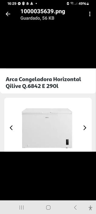 Arca Congeladora QLIVE 290 LT NAO USADA com garantia comercial