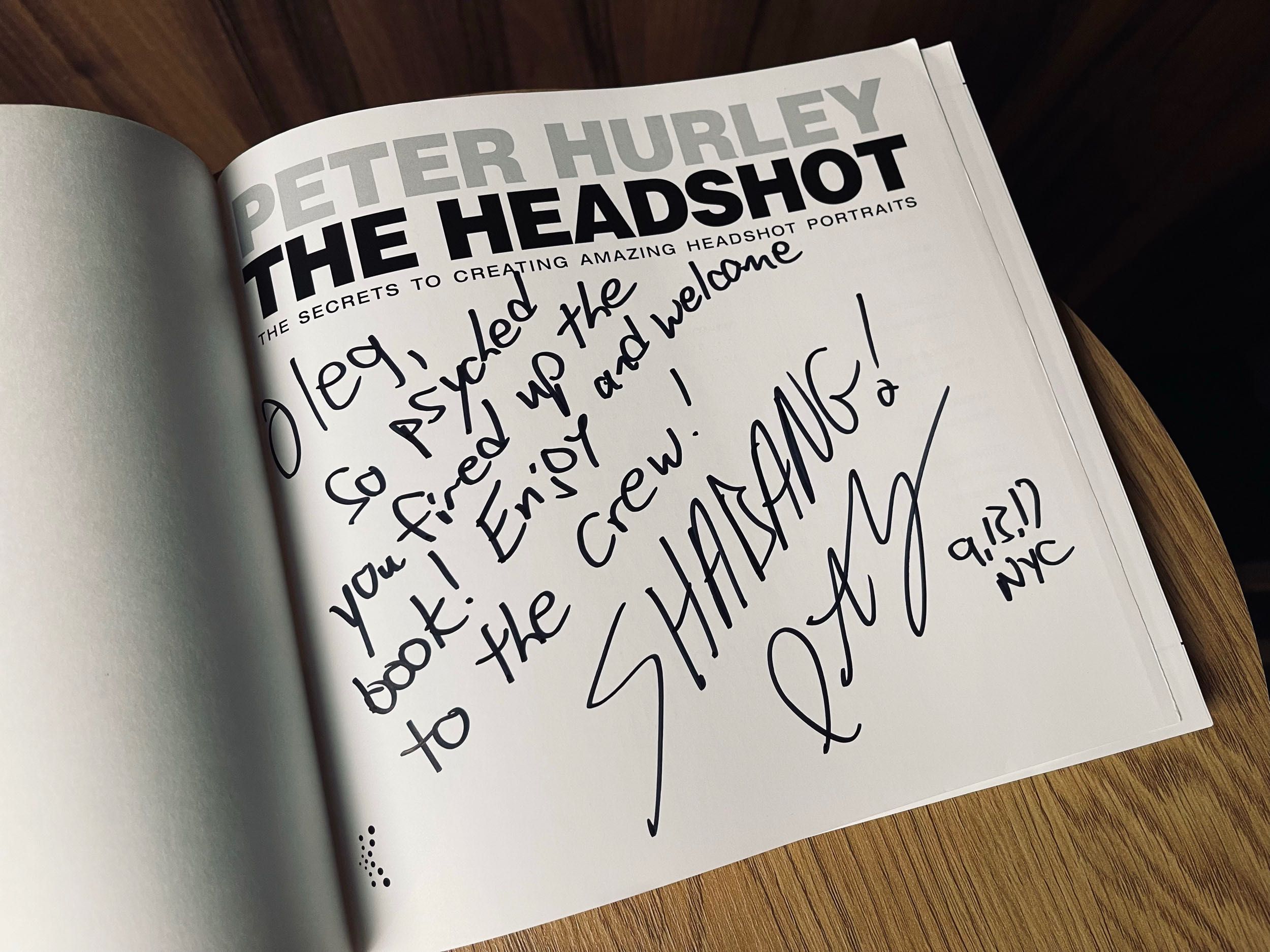 Peter Hurley – The Headshot (з автографом автора)
