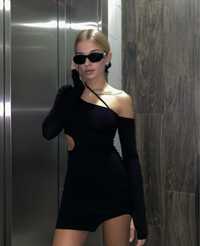Платье сукня milas zara украинский бренд вечернее чёрное