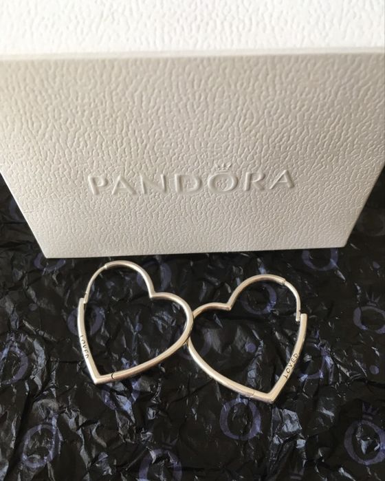 Срібні Сережки Pandora "Невичерпне кохання" оригінал