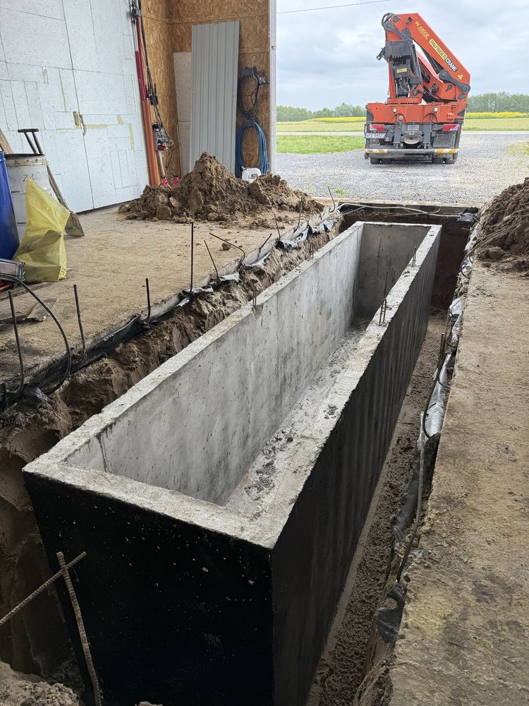 Kanały samochodowe Tir betonowe szczelne 4m 6m 8m 12m