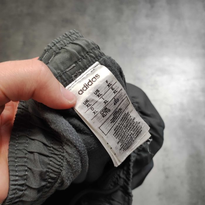 MĘSKIE Dresy Sportowe Adidas 3 Paski Ciemno Szare Suwak Spodnie Logo