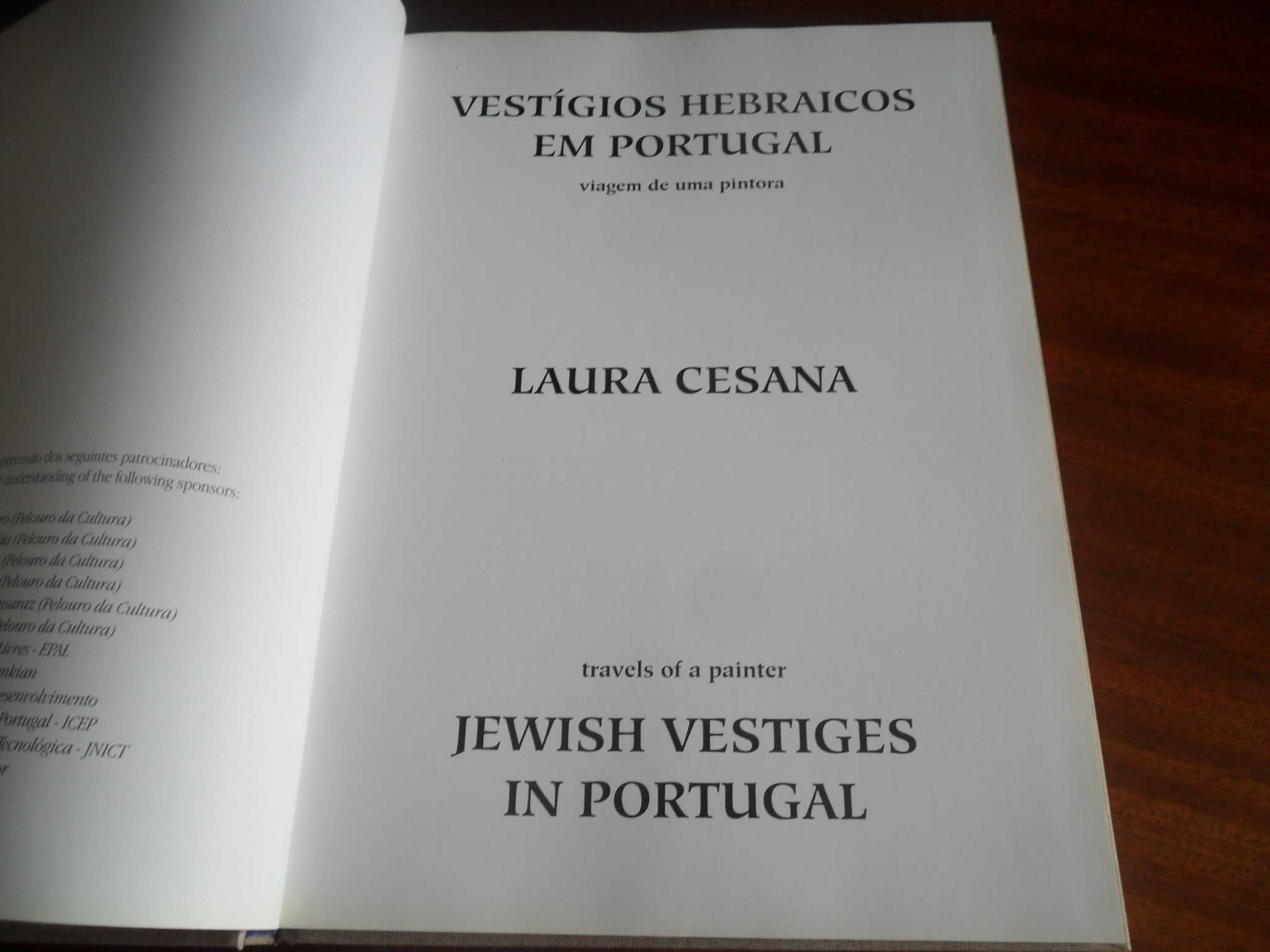 "Vestígios Hebraicos em Portugal" de Laura Cesana - 1ª Edição de 1997
