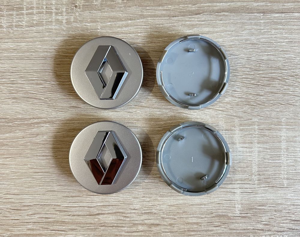 Conjunto 4 Centros Jantes Renault 54mm 56mm 57mm 60mm 65mm 68mm