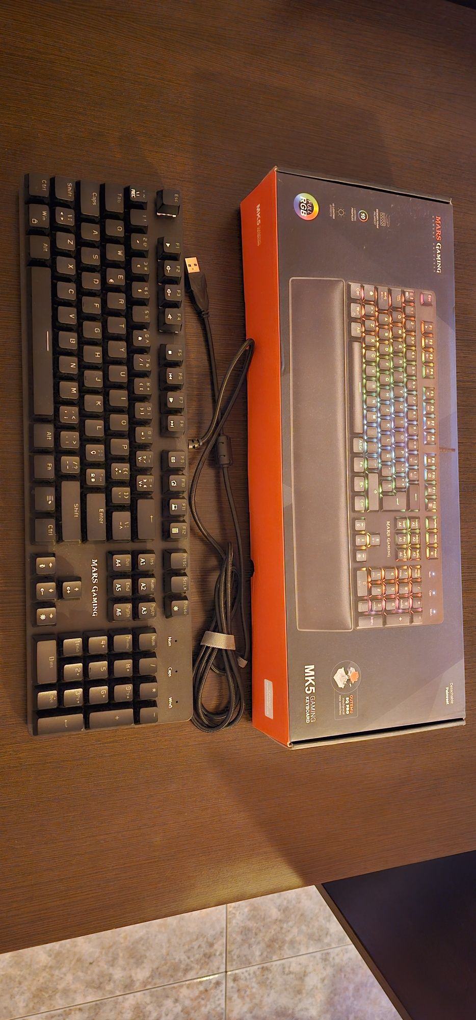 Teclado Mars Gaming MK5 Blue Switches