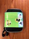 Estojo MP3, MP4, Flat Speaker, handsfree, portable audio system.