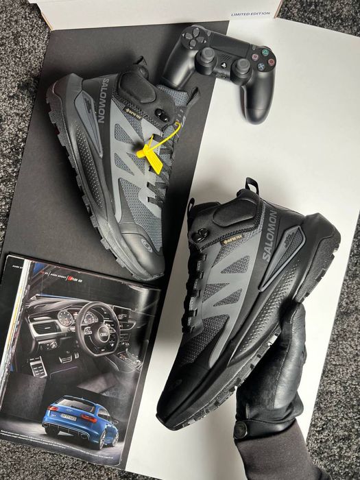 Чоловічі кросівки саломон Salomon Elixir Activ Fur Black Grey [41-46]