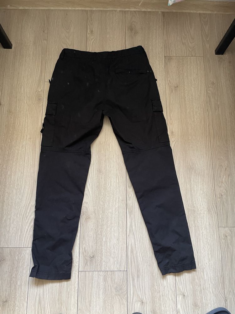 STONE ISLAND Regular fit logo patch cargo pantss