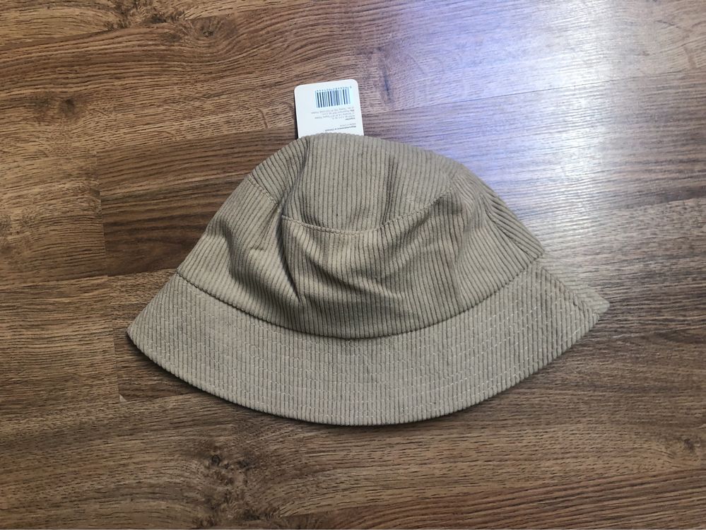 Kapelusz bucket hat czapka  męski unisex karmelowy sztruksowy brązowy