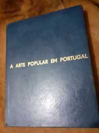 Livro "A Arte Popular em Portugal 1" Capa em Couro