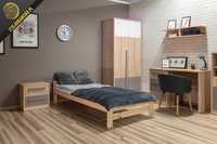 Łóżko drewniane sosnowe 80x200 cm od Producenta