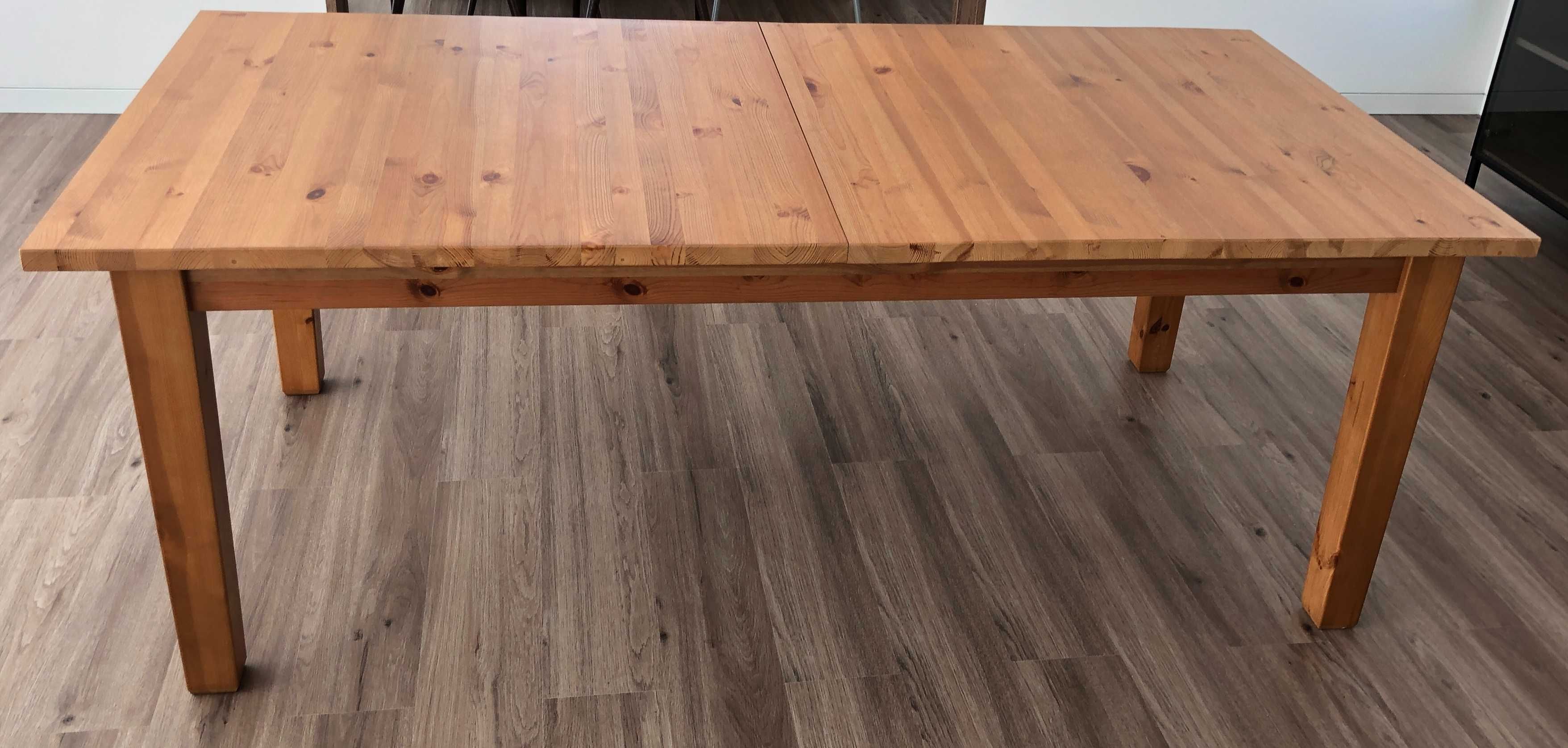 Mesa Extensível Pinho Maciço 201/247/293x105