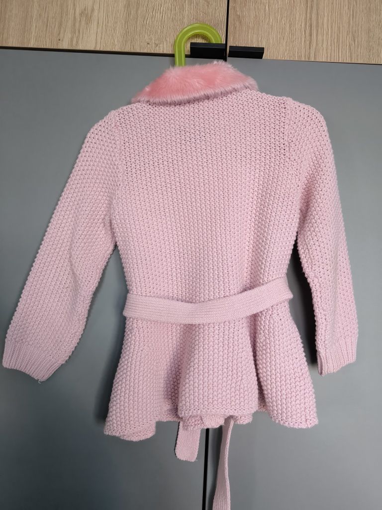 Sweter dziewczęcy rozpinany r. 110