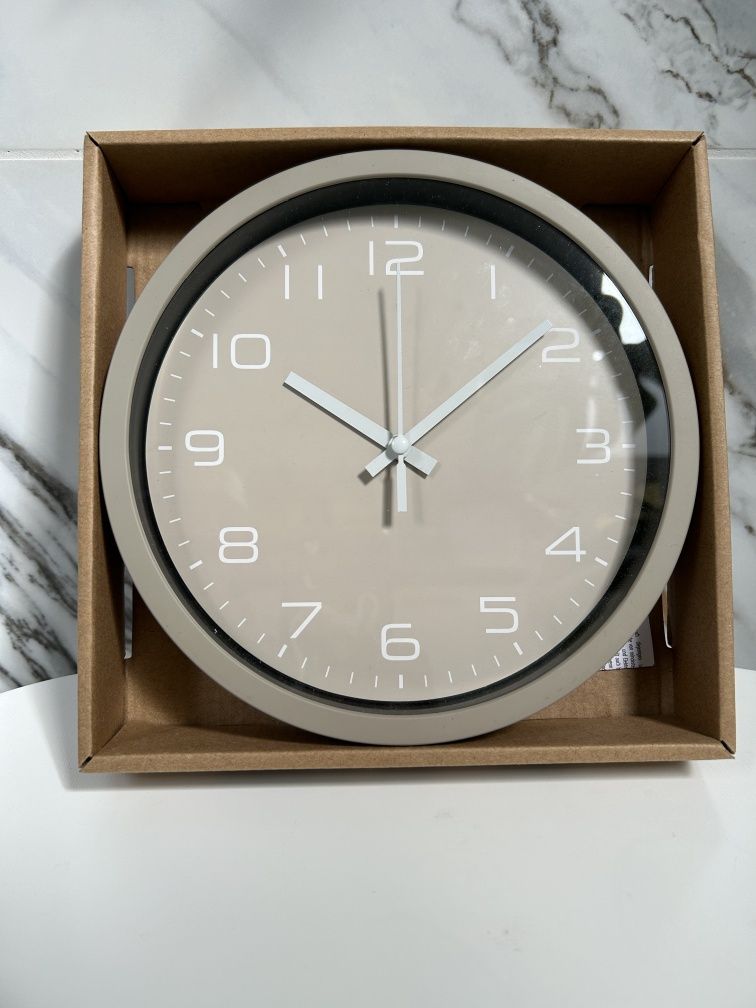 Zegar na ścianę beżowy Wall Clock
