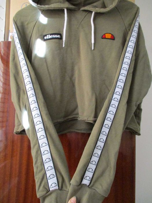 худи кроп топ Ellesse с лампасами