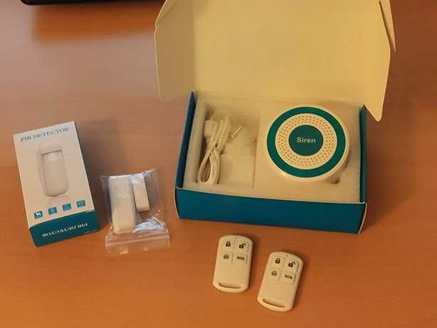 Alarme Casa/Loja sem Fios WiFi + 2 Sensores e 2 Comandos (NOVO)