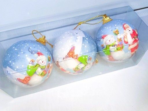 Bombki choinkowe 3 sztuki Nowe