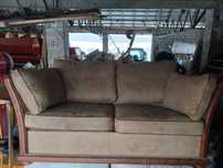 Komplet wypoczynkowy SKAG, zamszowy fotel 2x sofa