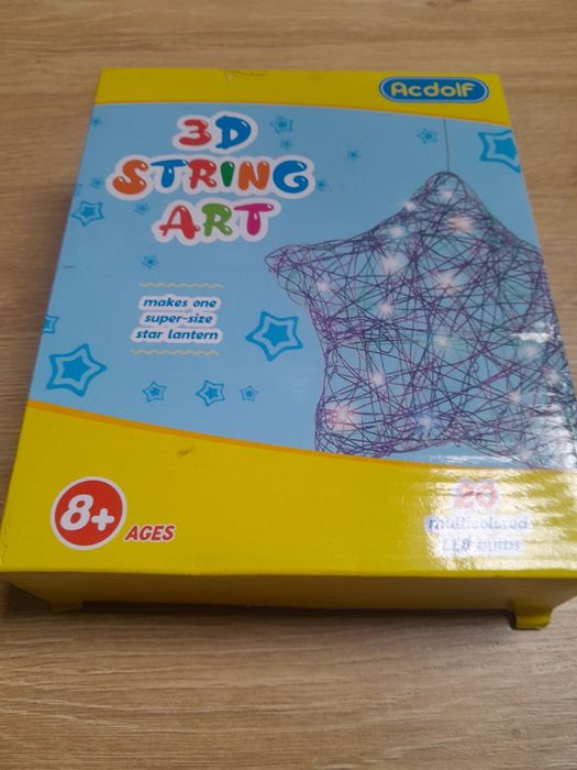 Zestaw dla dzieci rękodzieło dyi gwiazdka 3d string art