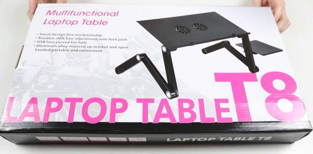 Столик трансформер для ноутбука, підставка для ноутбука, охолоджувач