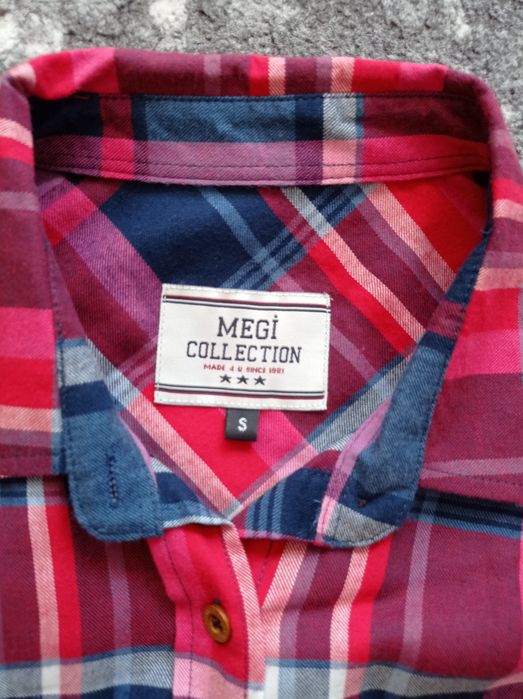 Koszula damska w kratę z długim rękawem w rozmiarze 36