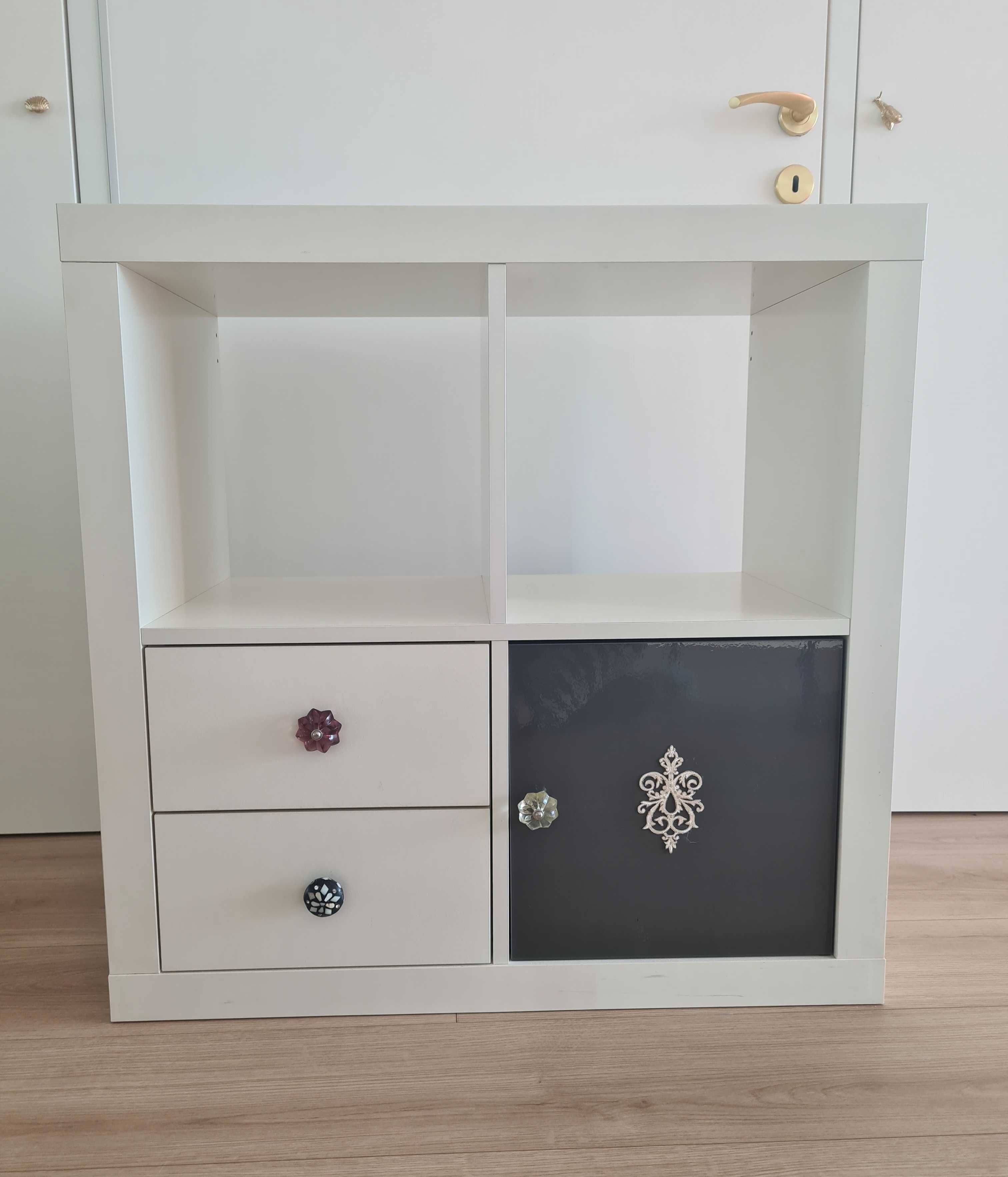 IKEA Expedit / Kallax estante gavetas porta móvel Branco