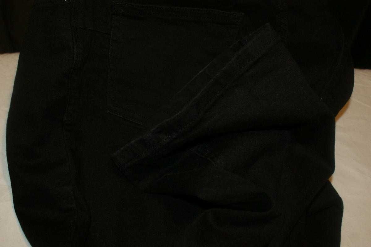 Denim by Tu czarne jeansy damskie flare bootcut modne L 40
