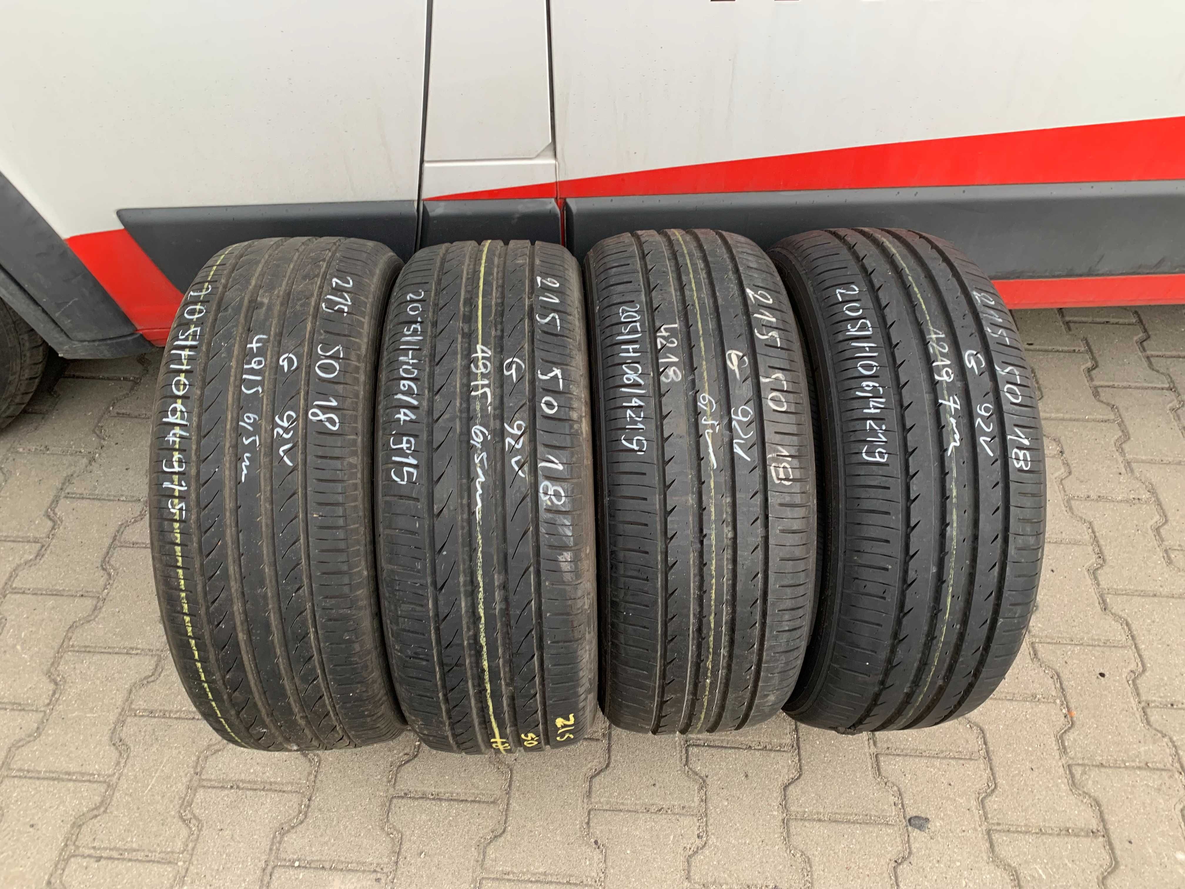 4 szt. opony używane letnie 215/50r18 Toyo Proxes R52
