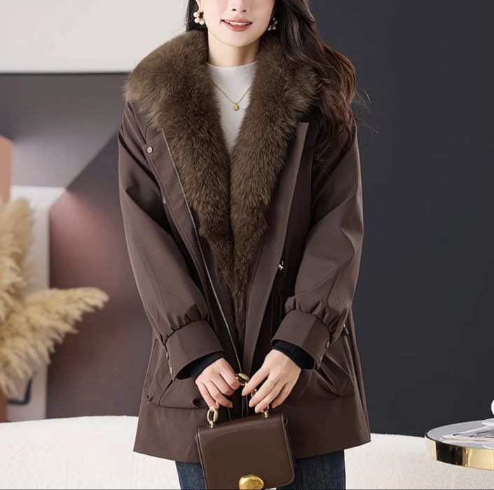 Парка з натуральним хутром