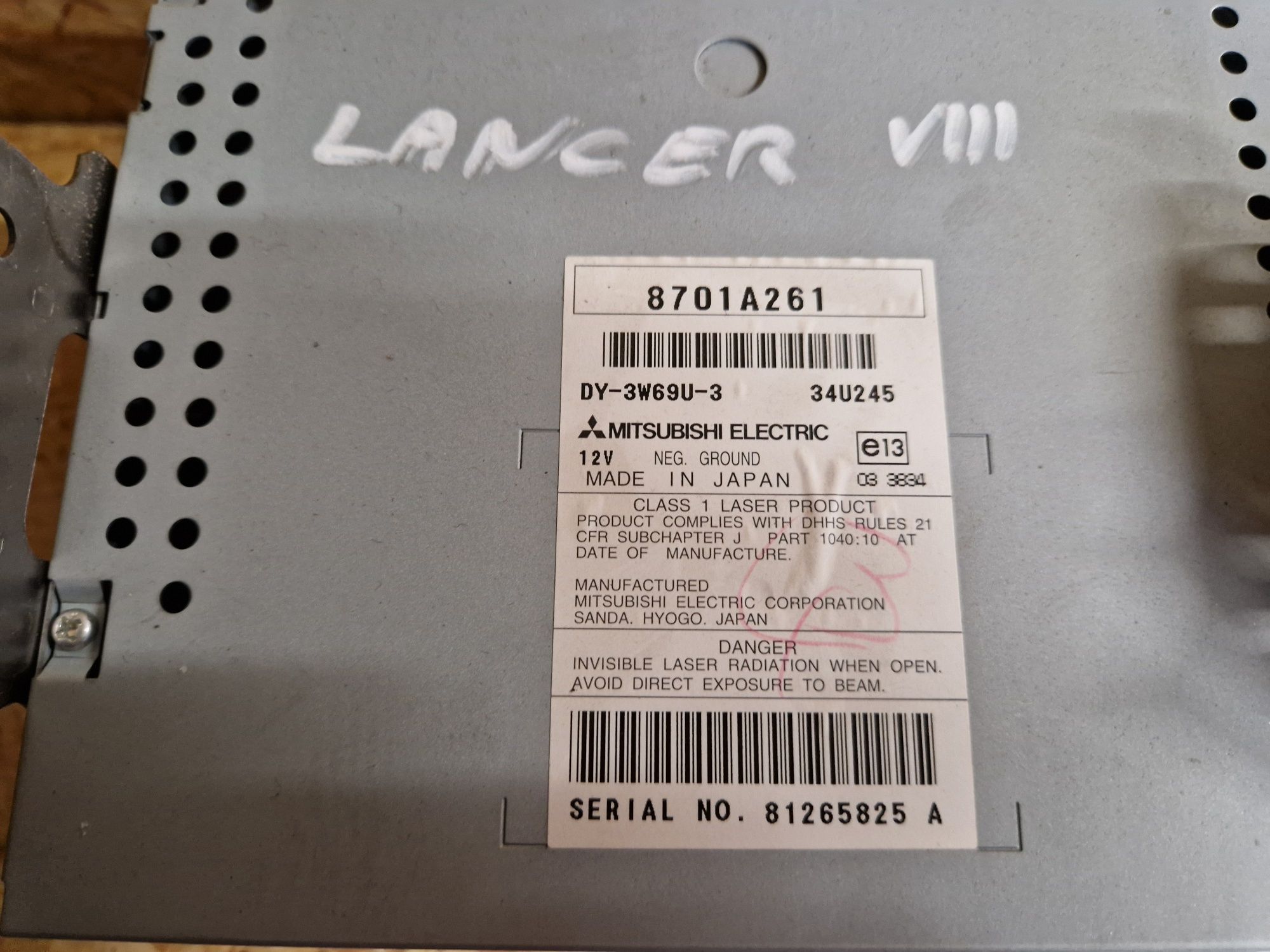 Radio ze zmieniarką Mitsubishi Lancer XIII