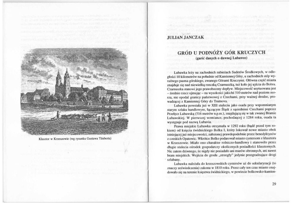 Krzeszów, Klasztor nad Zadrną, red. Julian Janczak