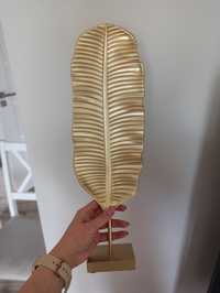 Duży złoty liść dekoracja 45 cm NOWY