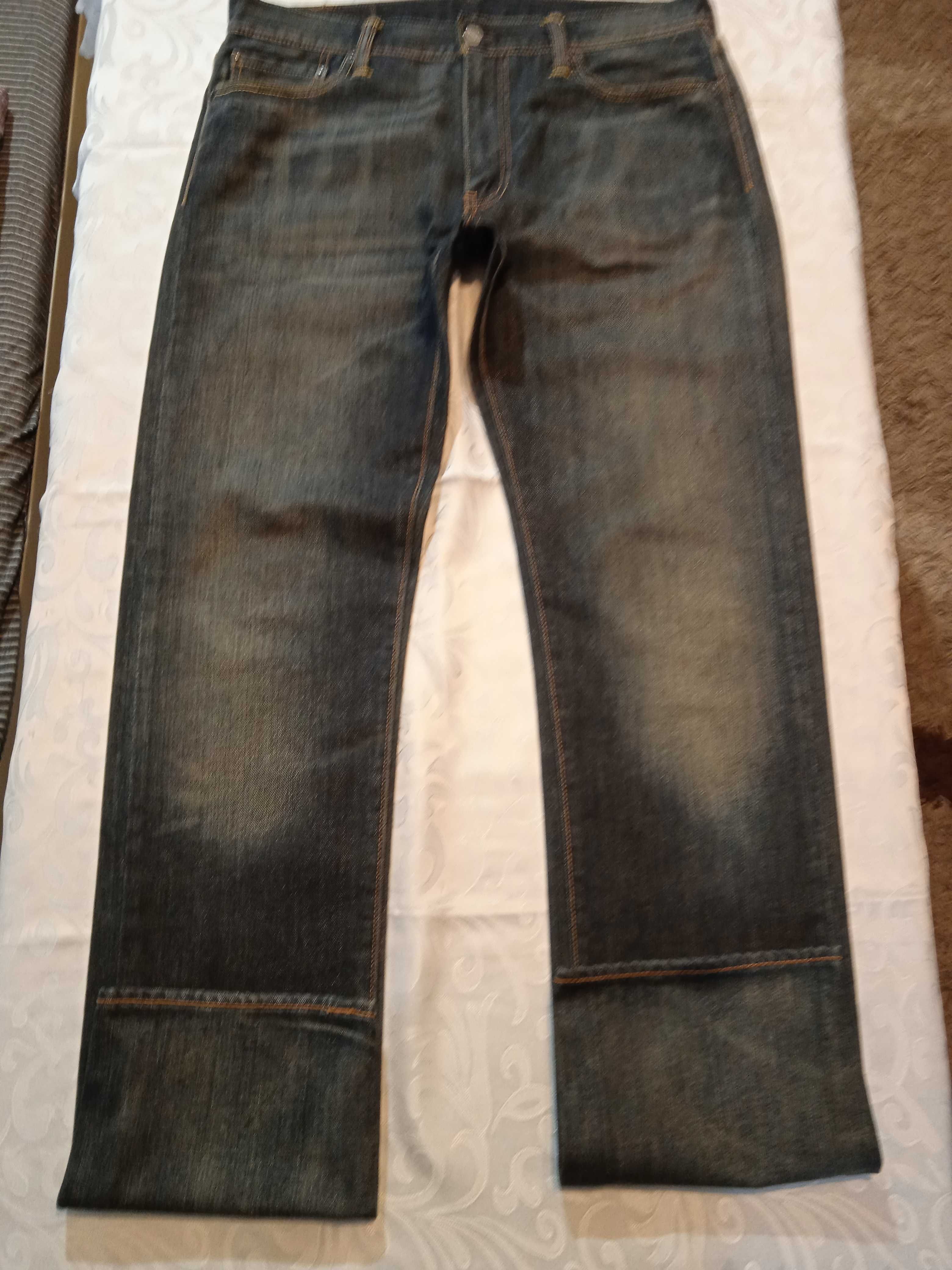 Levis 504 Nowe czarne spodnie jeansy W33 L36 SuperCena!