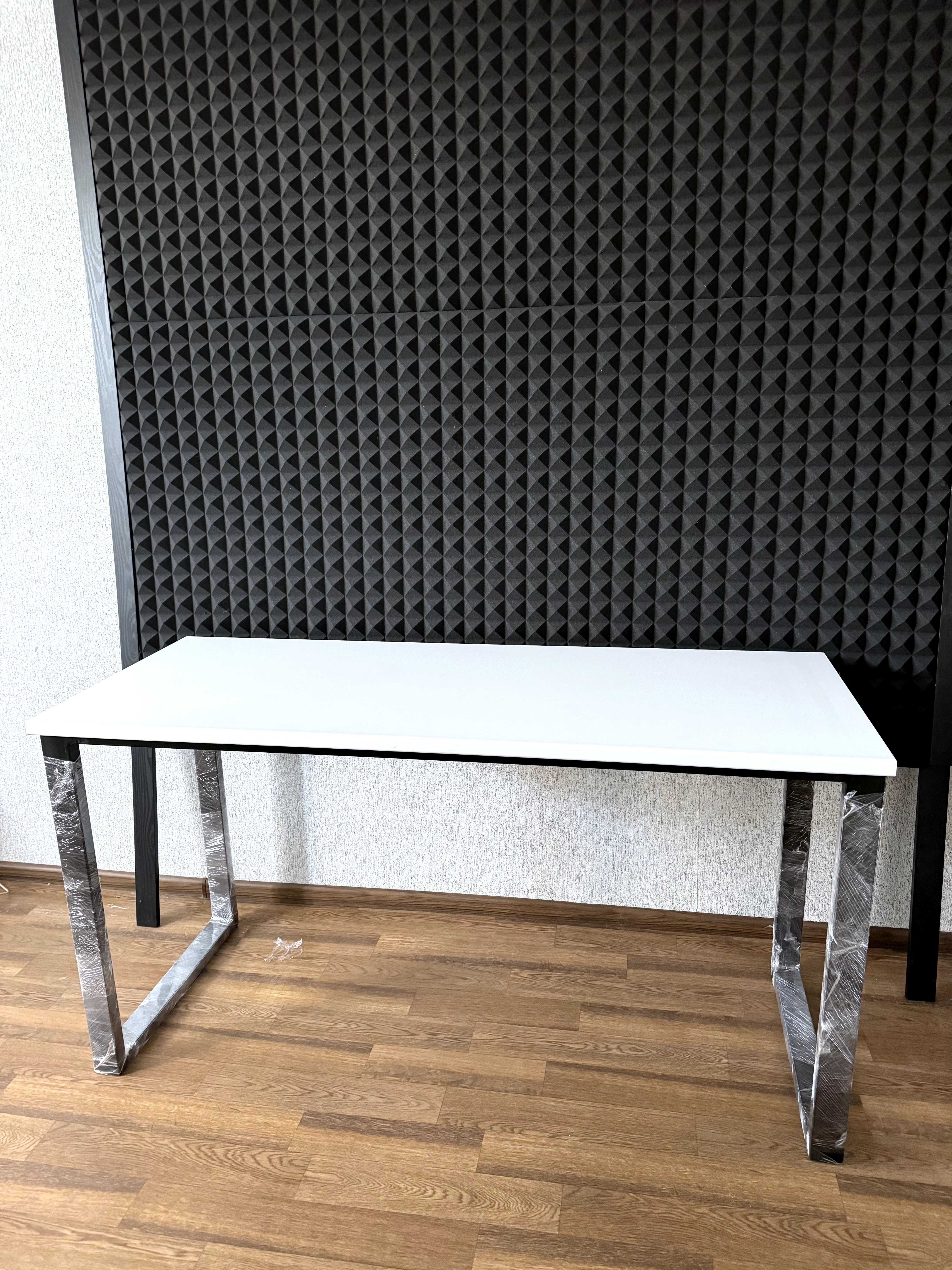 • Білий квадро стіл • офісний • письмовий • комп'ютерний • Доставка