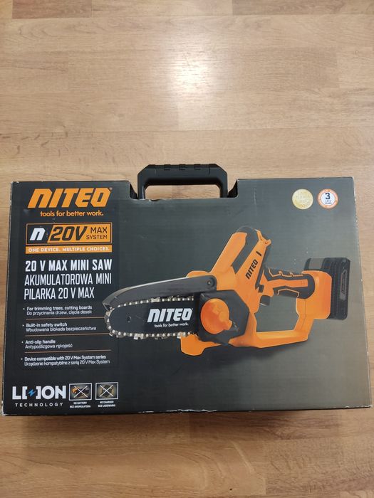 Akumulatorowa pilarka łańcuchowa Niteo 20v Max