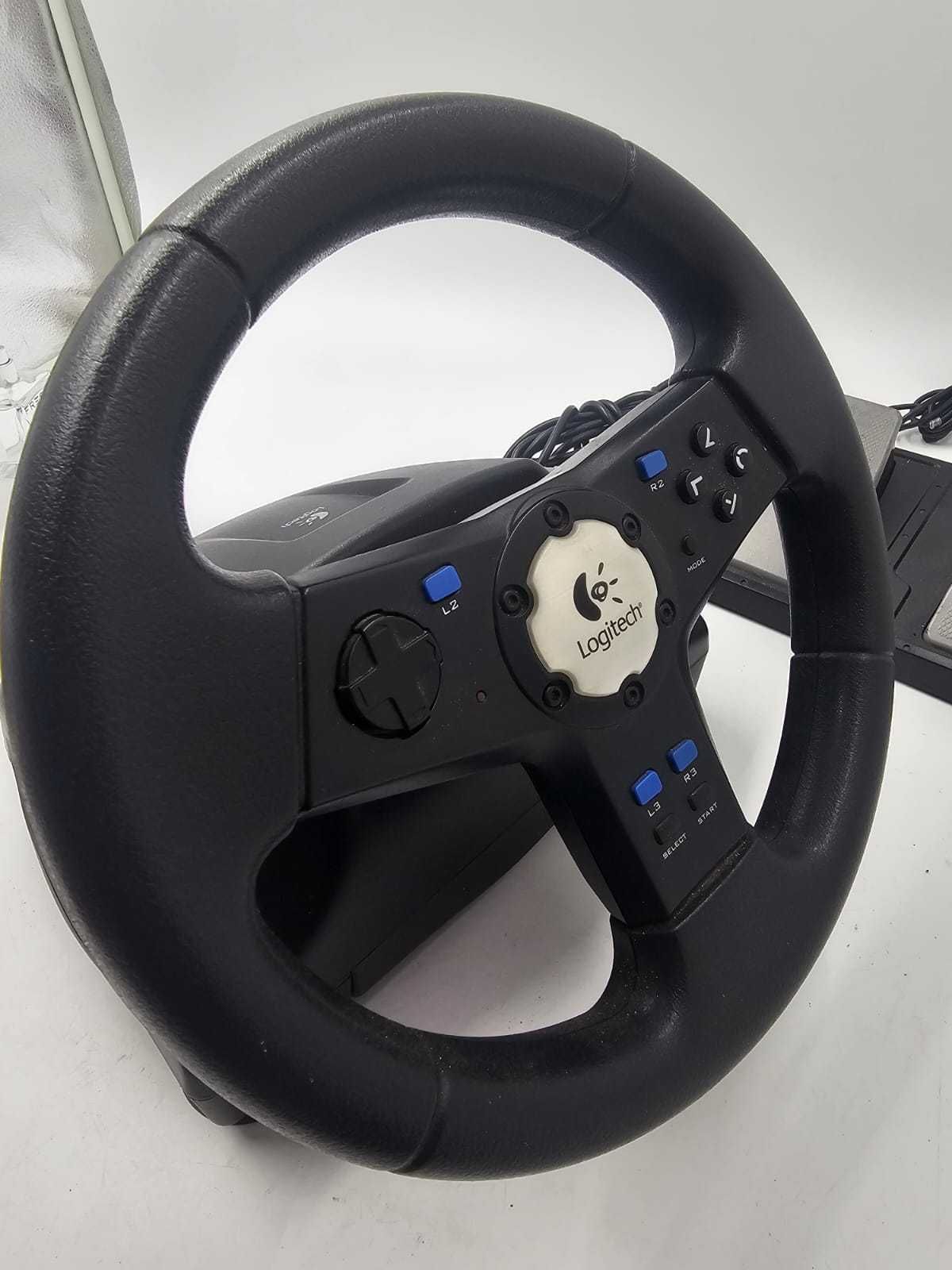 Logitech Rally Vibration Feedback Wheel kierownica PlayStation 2 PS2