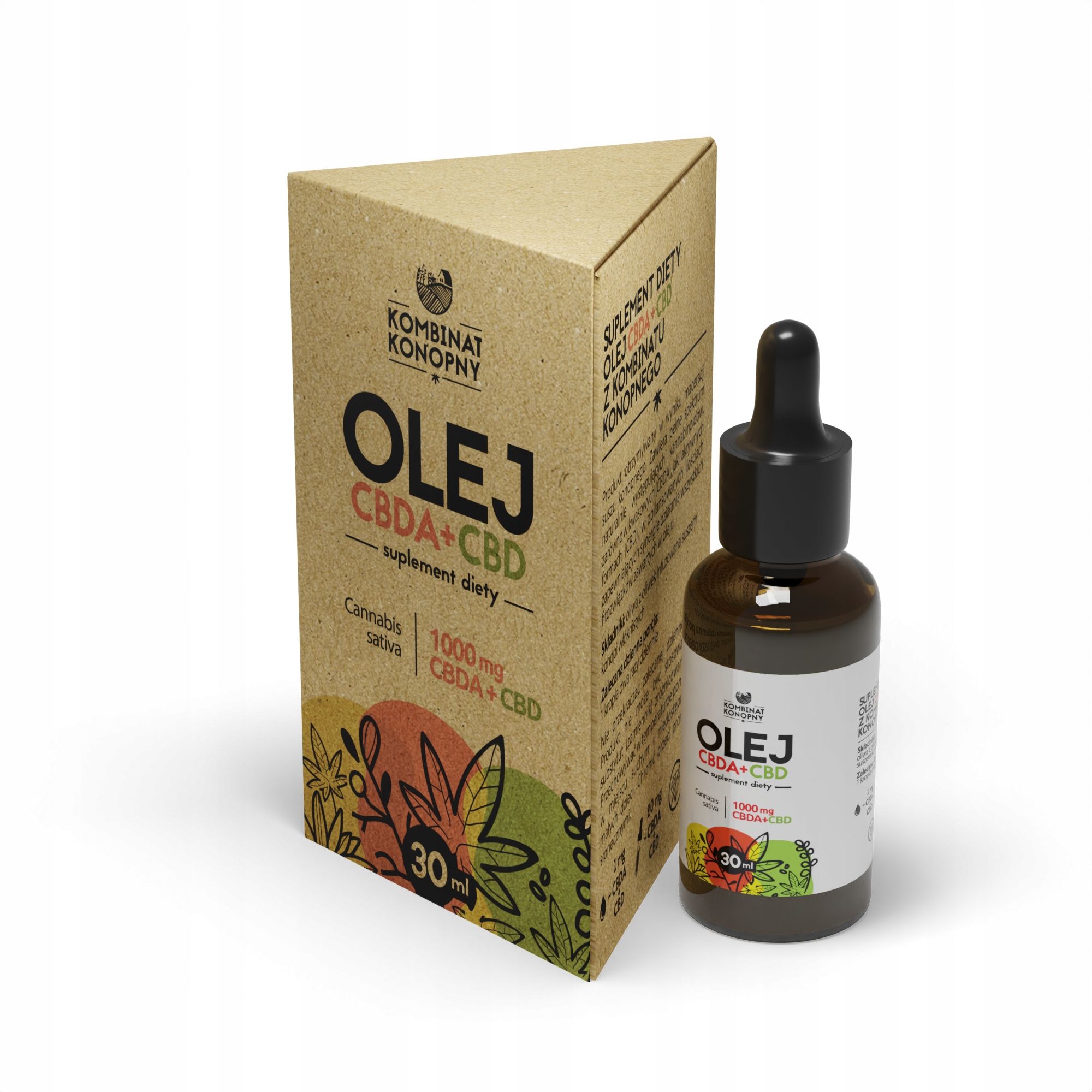 OLEJEK OLEJ CBD + CBDA RAW 1000mg Kombinat Konopny