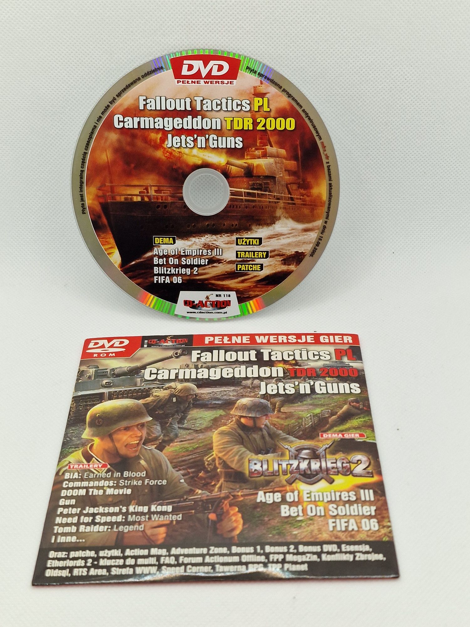 Fallout Tactics PL; Carmageddon TDR 2000; Jets'n'Guns Cd-Action nr 118