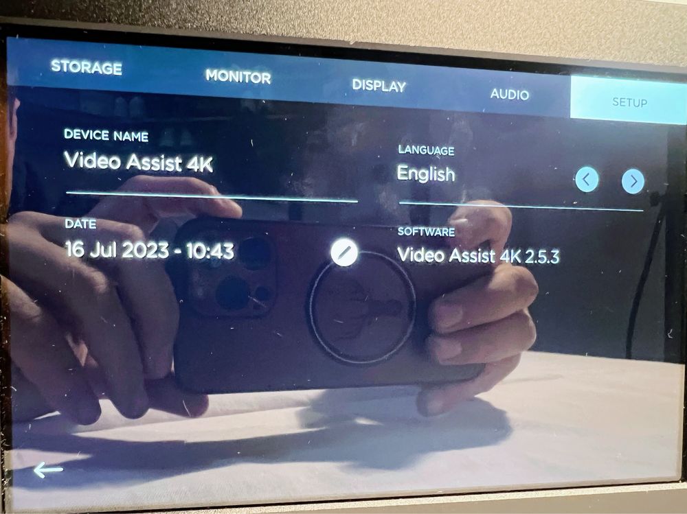Monitor 7” blackmagic video assist