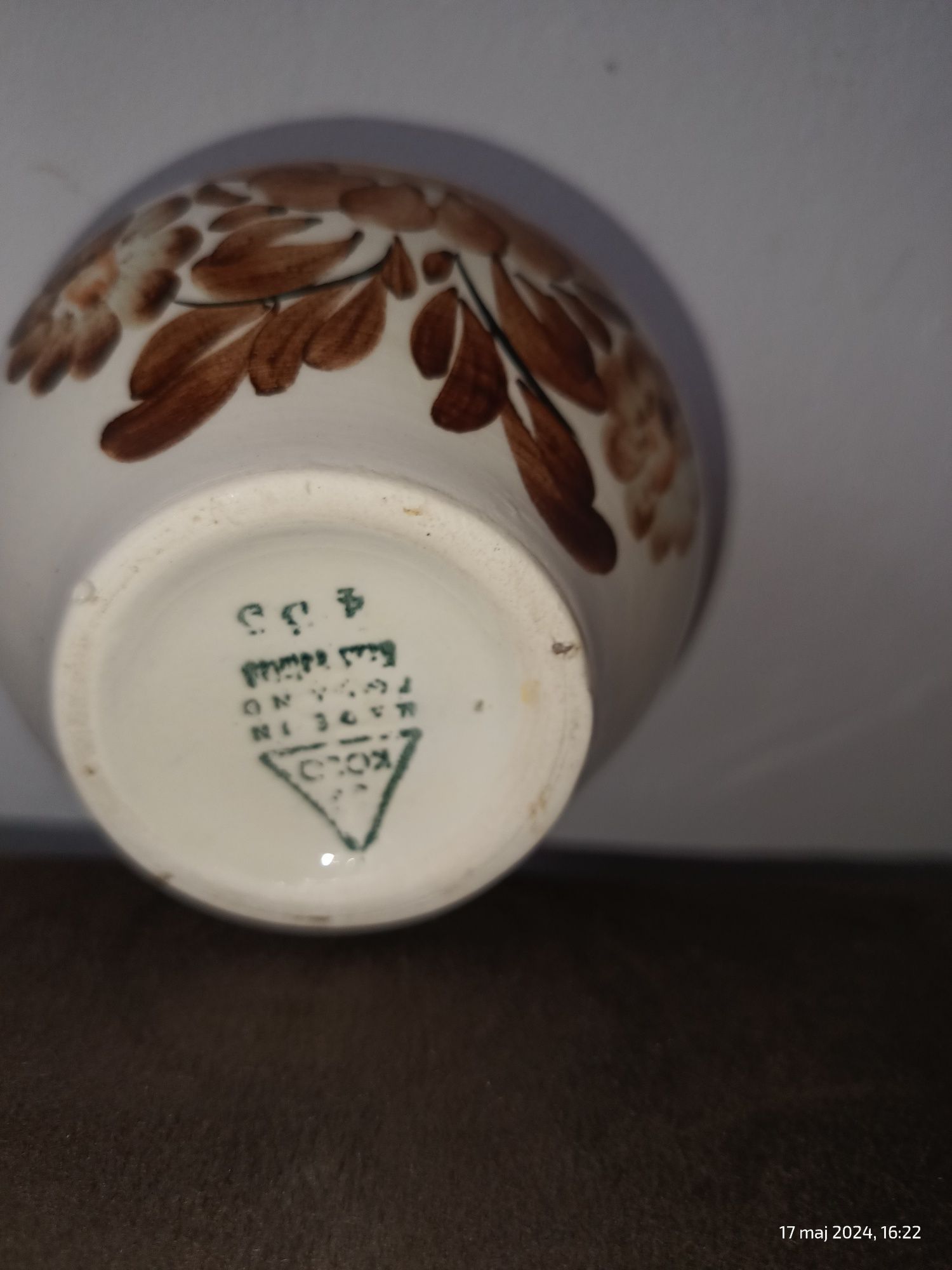 Wazonik Ceramiczny ZF Koło Ręcznie malowany