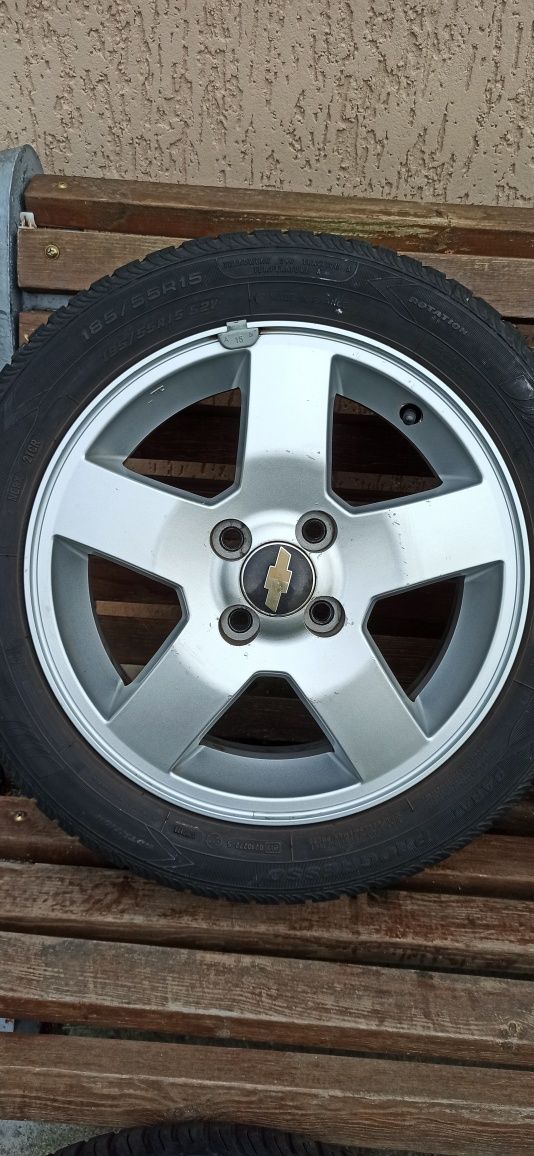 Диски 4 100 R15 GM Chevrolet Aveo Daewoo Lanos Opel Corsa +шини 185/55