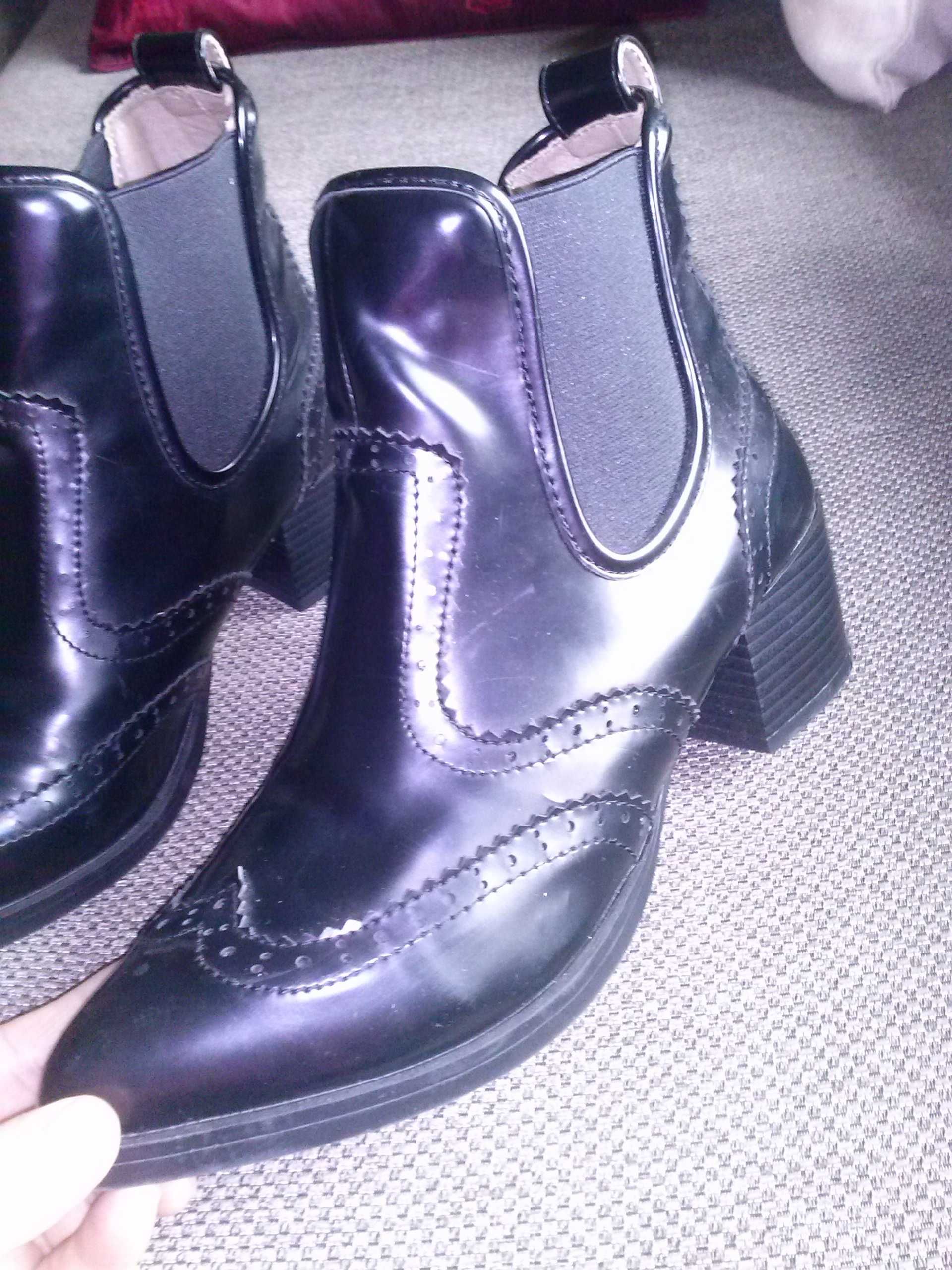 Botins pretos, 38, Foreva, portes incluídos