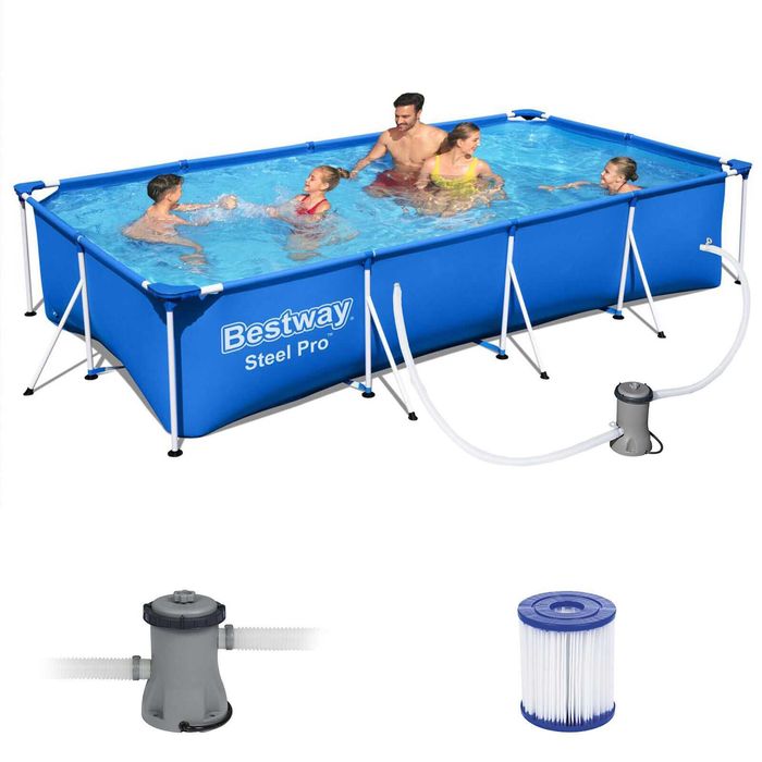 Basen ogrodowy na stelażu 400 x 211 x 81 cm Bestway 56424 Wyprzedaż