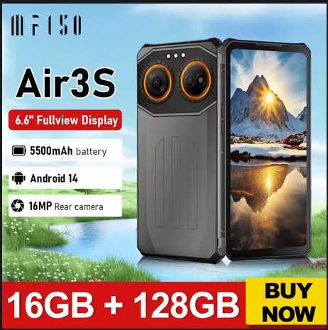 IIIF150 Air3s. 16GB(4+12)/128GB, 90Hz, 16MP, 5500mAh +Подарунок