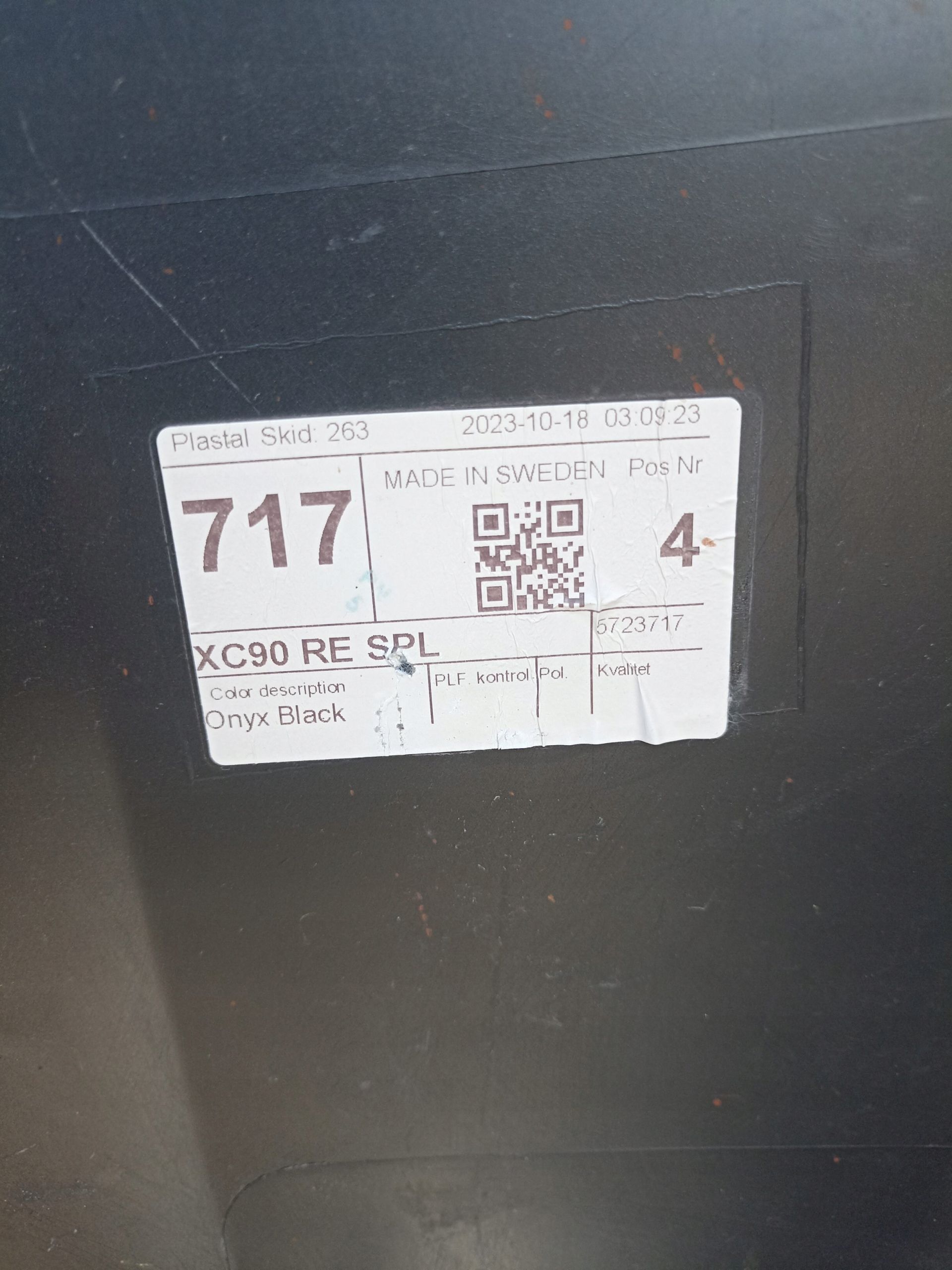 Dokladka zderzaka tylna Volvo XC 90 II