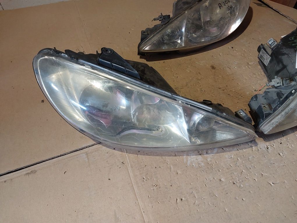 Peugeot 206 przednia lampa przód prawa lewa reflektor