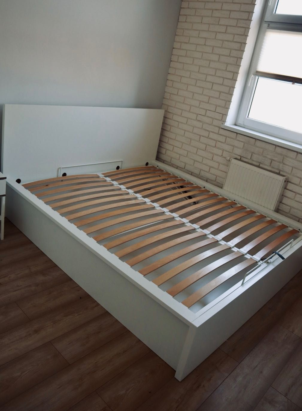 MALM łóżko z pojemnikiem, biały IKEA