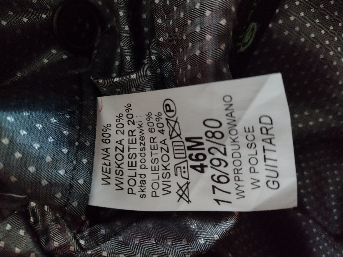 Garnitur męski polskiej firmy