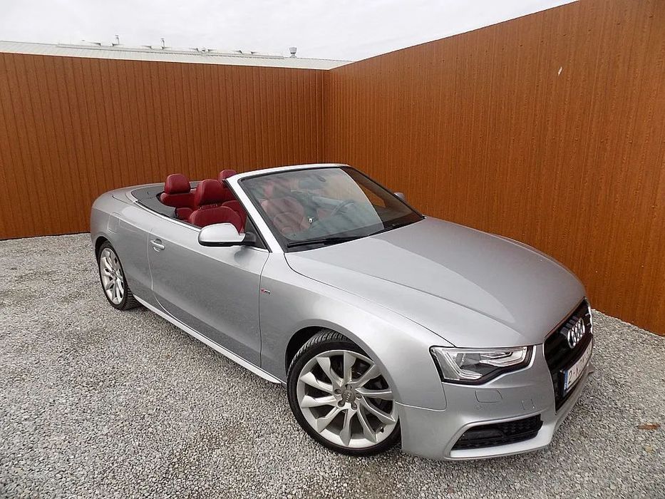 Audi A5 Cabrio 2.0 TDI!! 190KM!! 2X S-line!! Czerwona Skóra!! Super Stan!!