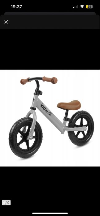 Rowerek biegowy jezdzik kidwell 12” szary nowy